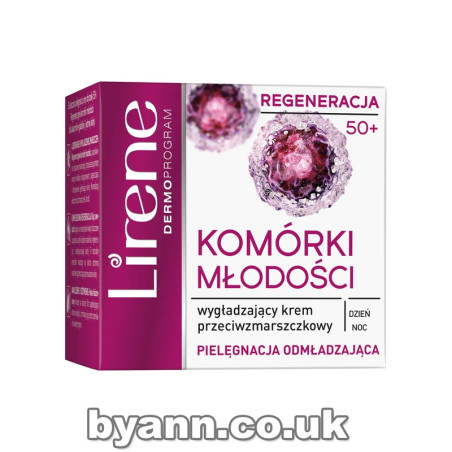 Lirene Regeneration 50+ smoothing anti-wrinkle cream, 50 ml