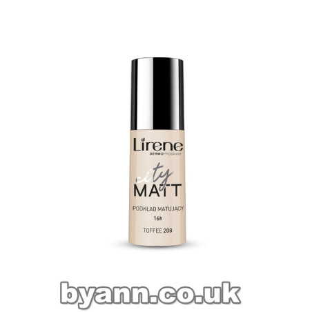 Lirene City Matt Mattifying Foundation 208 toffee 30ml