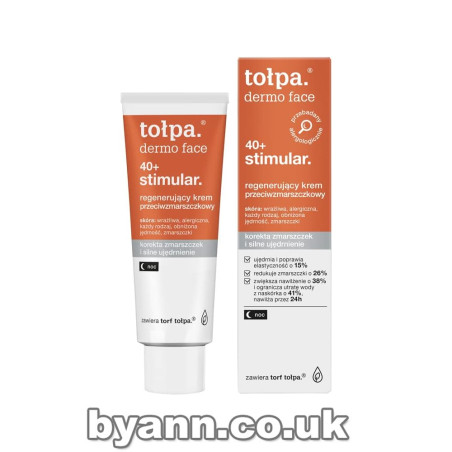 TOLPA DERMO FACE 40+ STIMULAR REGENERATING ANTI-WRINKLE CREAM NIGHT 40 ML