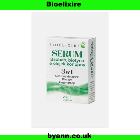 Bioelixire Silicone Serum Hemp Oil  Baobab  20 ml