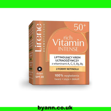 LIRENE Rich Vitamin Intense Lifting Nutritional Cream with Vitamins   50 ml