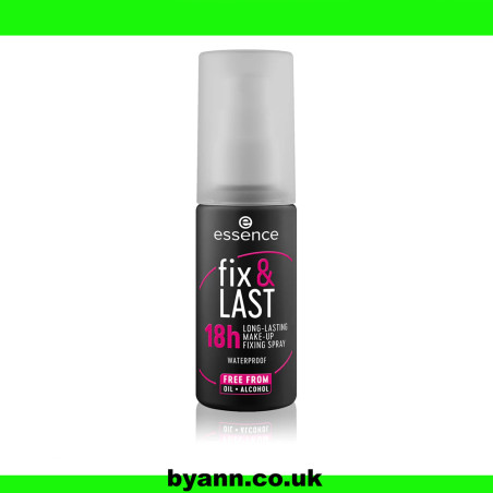essence fix & LAST 18h LONG-LASTING MAKE-UP FIXING SPRAY 50ml